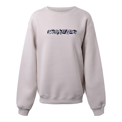 Hound Sweatshirt Crew Neck W/Embroidery - Light Sand